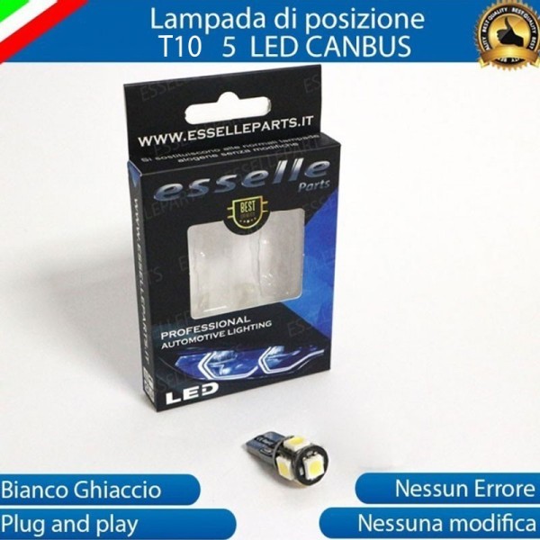 Luce posizione T10 5 LED Canbus per MOTO GUZZI California 1100 2010-2011 Aquila Nera