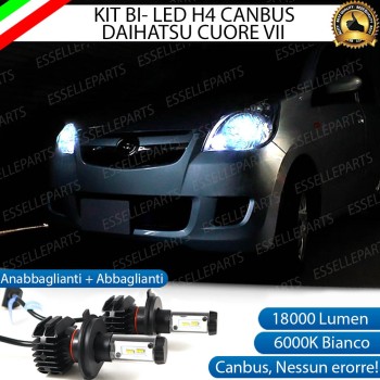 Kit Full LED H4 18000 LUMEN Anabbaglianti + Abbaglianti per DAIHATSU CUORE VII