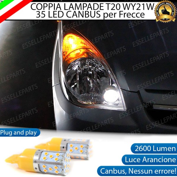 Coppia Lampade T20 WY21W 35 LED CANBUS PER FRECCE DIREZIONALI Anteriori PER DAIHATSU CUORE VII