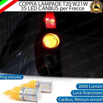 Coppia Lampade T20 WY21W 35 LED CANBUS PER FRECCE DIREZIONALI POSTERIORI PER DAIHATSU CUORE VII