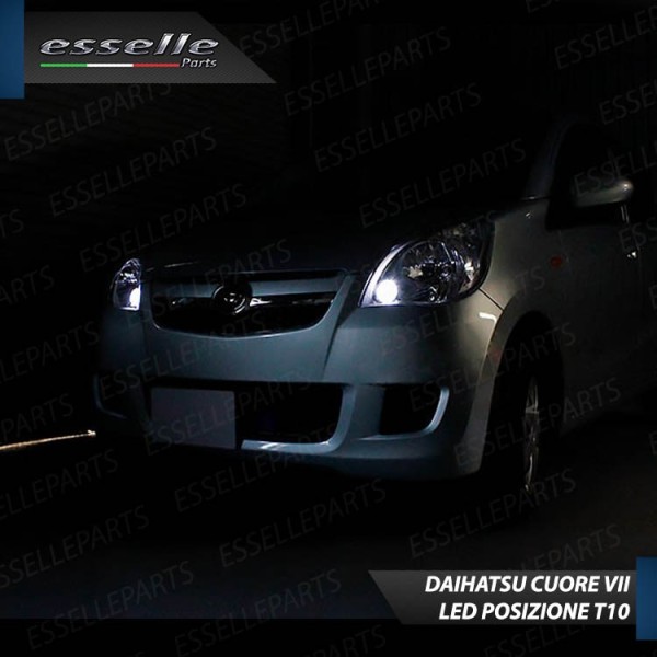 Coppia Lampade T10 W5W LED canbus con lente frontale per luci di posizione per Daihatsu Cuore VII