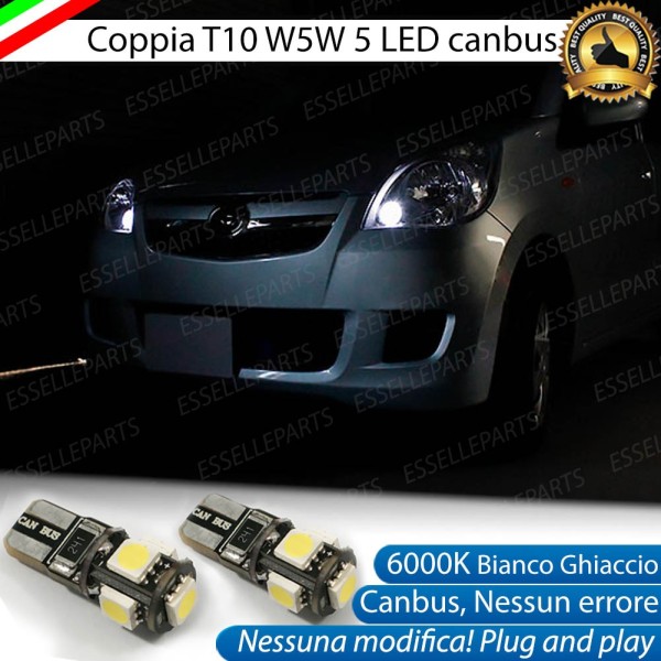 Luci posizione T10 W5W 5 LED Canbus Daihatsu Cuore VII
