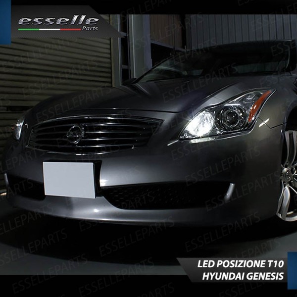 Lampade T10 W5W Canbus 6 LED no error luci posizione Hyundai Genesis