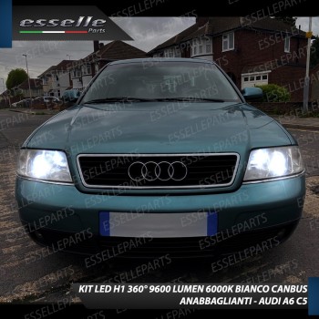 Kit Full LED H1 9600 Lumen 6000K bianco Anabbaglianti AUDI A6 C5 FINO AL 2001