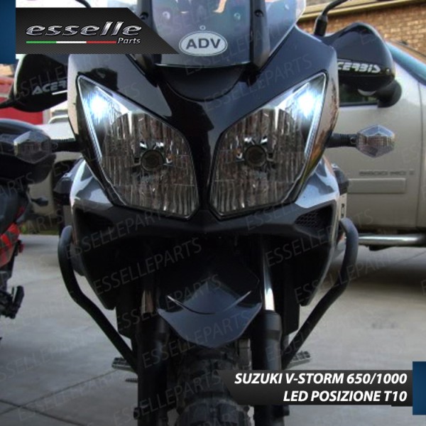 Luci posizione T10 5 LED Canbus per SUZUKI V- Strom 650 2008-2011