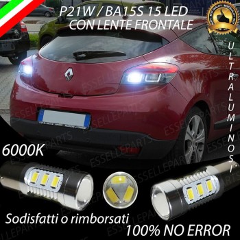 Luci Retromarcia 15 LED Renault Megane 3 CON LENTE FRONTALE