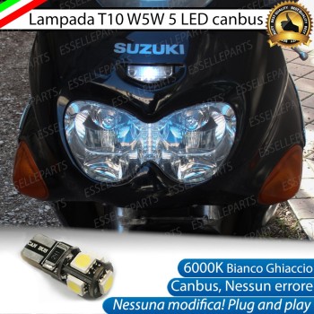 Luce posizione T10 5 LED Canbus per SUZUKI GSX 600 1998-2005 F