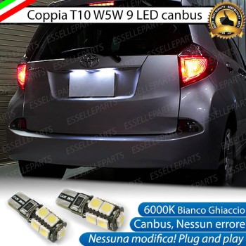 Luci Targa 9 LED Canbus 6000K per Toyota Verso S