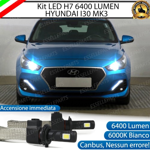 Kit Full LED H7 6400 LUMEN Abbaglianti HYUNDAI I30 III