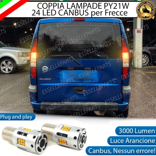 Coppia Frecce Posteriori PY21W 24 LED Canbus 3.0 per FIAT DOBLO' I