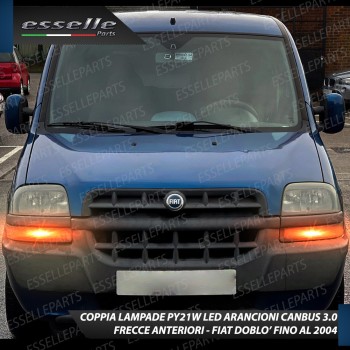 Coppia Frecce Anteriori PY21W 24 LED Canbus 3.0 per FIAT DOBLO' I