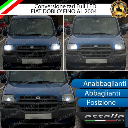 Conversione Fari Full LED 6000k canbus FIAT DOBLO I No Error