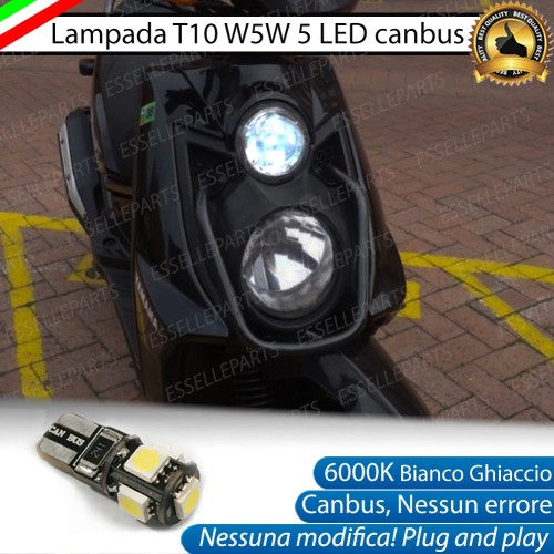Luce posizione T10 5 LED Canbus YAMAHA BW'S 125 2009-2012