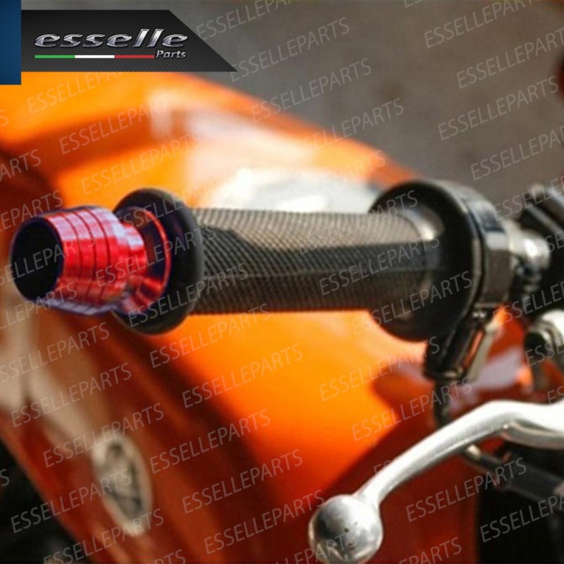 Contrappesi - ROSSO - Bilancieri Stabilizzatori in Metallo specifici per  Manubrio moto,motorini,scooter HONDA