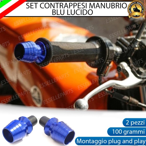 Contrappesi BLU Bilancieri Stabilizzatori in Metallo specifici per Manubrio DUCATI