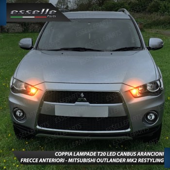 Coppia Lampade T20 WY21W 35 LED CANBUS PER FRECCE DIREZIONALI Anteriori PER MITSUBISHI OUTLANDER II RESTYLING Coppia Lampade T20 WY21W 35 LED CANBUS PER FRECCE DIREZIONALI Anteriori PER MITSUBISHI OUTLANDER II RESTYLING