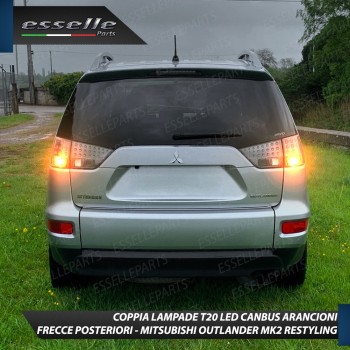 Coppia Lampade T20 WY21W 35 LED CANBUS PER FRECCE DIREZIONALI POSTERIORI PER MITSUBISHI OUTLANDER II RESTYLING Coppia Lampade T20 WY21W 35 LED CANBUS PER FRECCE DIREZIONALI POSTERIORI PER MITSUBISHI OUTLANDER II RESTYLING