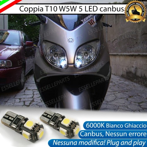 Luci posizione T10 5 LED Canbus per YAMAHA T-Max 500 2004-2007