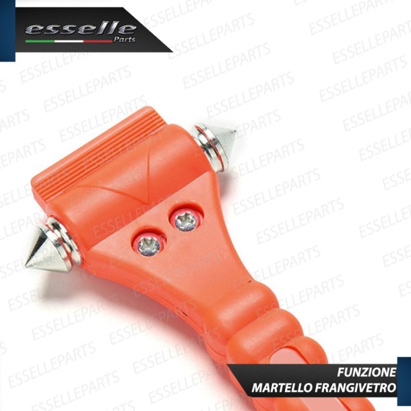 Taglierino d'Emergenza Cinture di Sicurezza e Martello Rompivetro