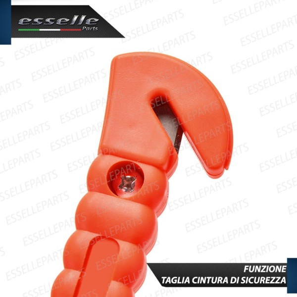 Taglierino d'Emergenza Cinture di Sicurezza e Martello Rompivetro