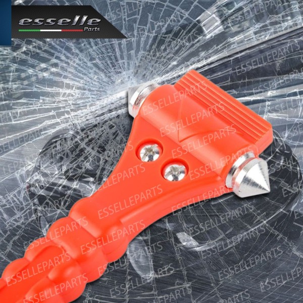 Taglierino d'Emergenza Cinture di Sicurezza e Martello Rompivetro
