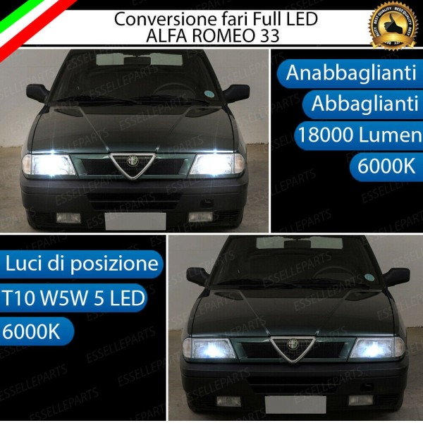 Conversione Fari Full LED ALFA ROMEO 33