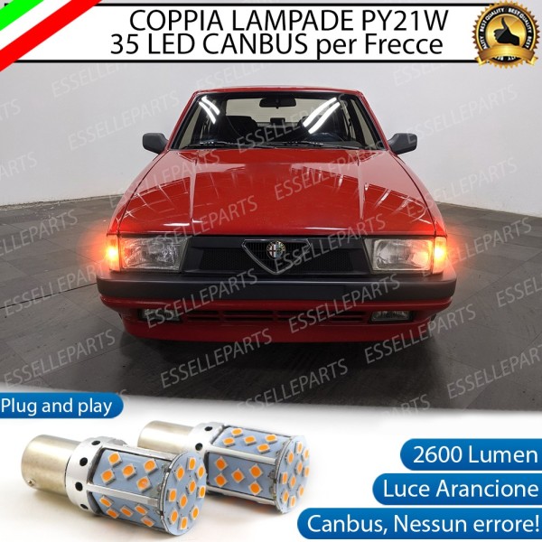 Coppia Frecce Anteriori PY21W 35 LED Canbus ALFA ROMEO 75