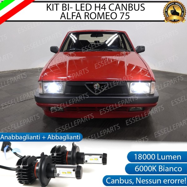 Kit Full LED H4 18000 LUMEN Anabbaglianti + Abbaglianti per ALFA ROMEO 75