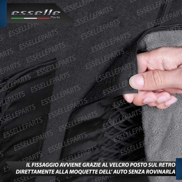 Rete Elastica per Bagagliaio con Velcro 60 x 25 cm