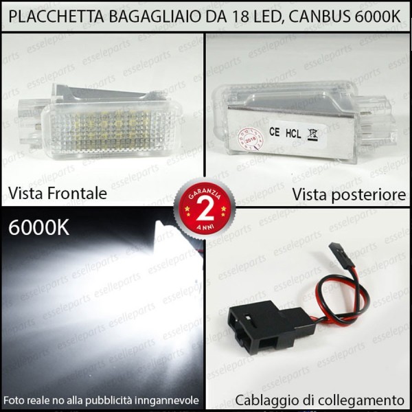 Placchetta Vano Bagagli LED per Audi A6 C6