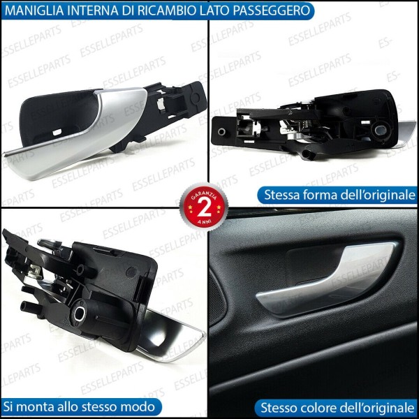 Maniglia LATO GUIDA + PASSEGGERO Satinata Alfa Giulietta