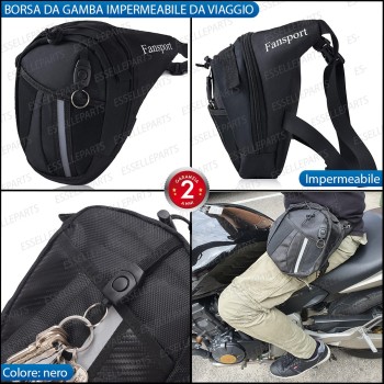 Borsa Moto da Gamba in Tela Impermeabile per KAWASAKI