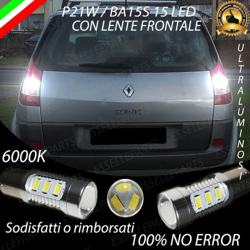 Luci Retromarcia 15 LED Renault Scenic 2 CON LENTE FRONTALE