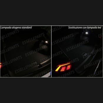 Placchetta LED Vano Bagagli Bagagliaio da LED 6000K bianco ghiaccio Audi A8 D3 Placchetta LED Vano Bagagli Bagagliaio da LED 6000K bianco ghiaccio Audi A8 D3