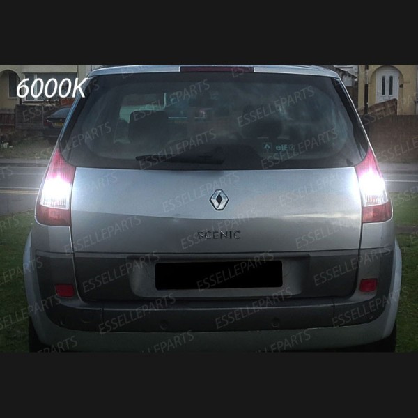 Luci Retromarcia 15 LED Renault Scenic 2 CON LENTE FRONTALE