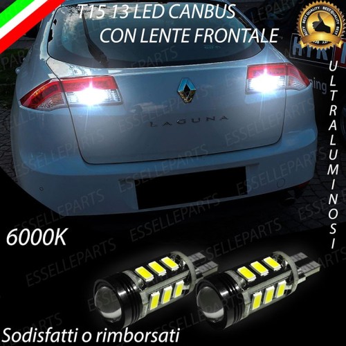 Luci Retromarcia Led Canbus RENAULT LAGUNA III Luce Bianca No Error