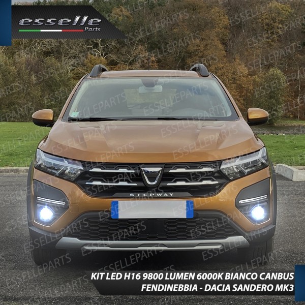 Kit Full Led 6000k H16 canbus DACIA SANDERO III Fendinebbia No Error