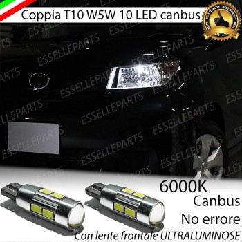 Coppia Lampade T10 W5W LED canbus con lente frontale per luci di posizione per DAIHATSU MATERIA