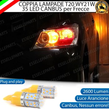 Coppia Lampade T20 WY21W 35 LED CANBUS PER FRECCE DIREZIONALI POSTERIORI PER DAIHATSU MATERIA