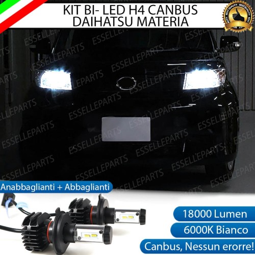 Kit Full LED H4 18000 LUMEN Anabbaglianti + Abbaglianti per DAIHATSU MATERIA