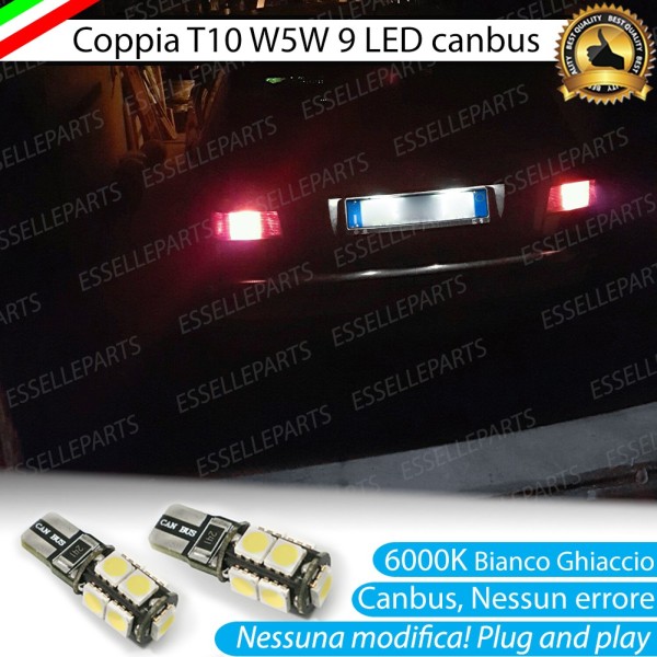 Luci Targa 9 LED Canbus 6000K per VW GOLF 2