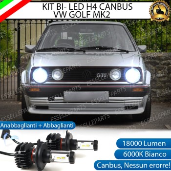 Kit Full LED H4 18000 LUMEN Anabbaglianti + Abbaglianti per VW GOLF 2