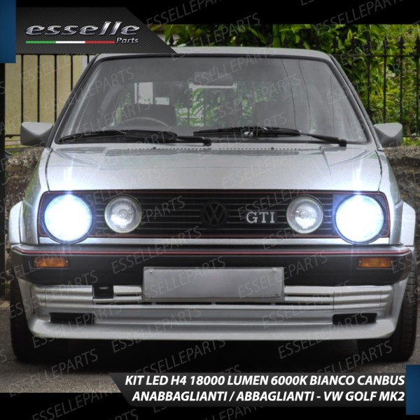 Kit Full LED H4 18000 LUMEN Anabbaglianti + Abbaglianti per VW GOLF 2