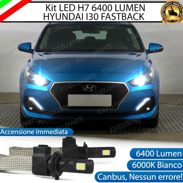 Kit Full LED H7 6400 LUMEN Abbaglianti HYUNDAI I30 FASTBACK