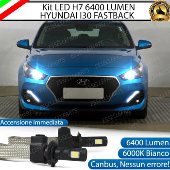Kit Full LED H7 6400 LUMEN Abbaglianti HYUNDAI I30 FASTBACK