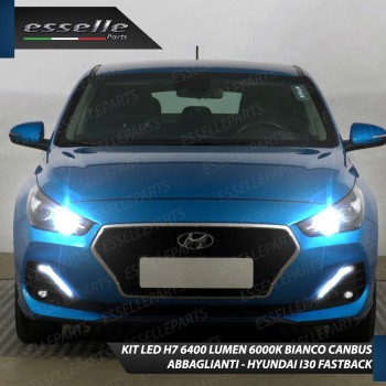 Kit Full LED H7 6400 LUMEN Abbaglianti HYUNDAI I30 FASTBACK