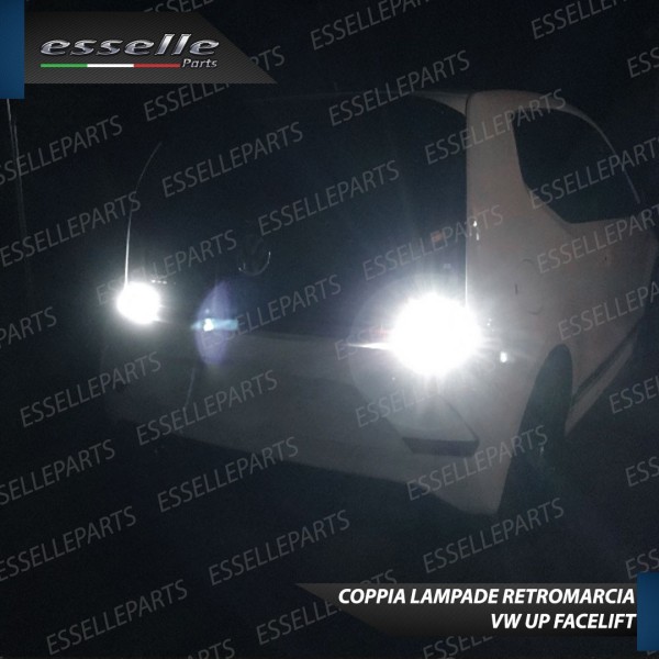 Coppia lampade 13 LED Retromarcia T15 con lente 6000K per VW Up Dal 2017