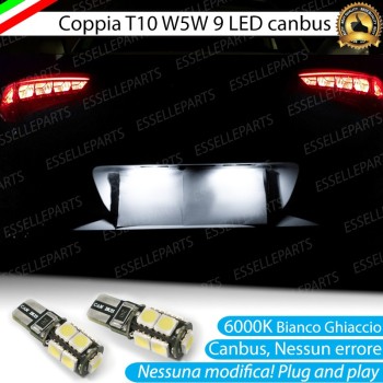 Coppia Luci Targa T10 W5W 9 LED canbus 6000K Bianco per Hyundai Tucson MK3 Restyling Coppia Luci Targa T10 W5W 9 LED canbus 6000K Bianco per Hyundai Tucson MK3 Restyling
