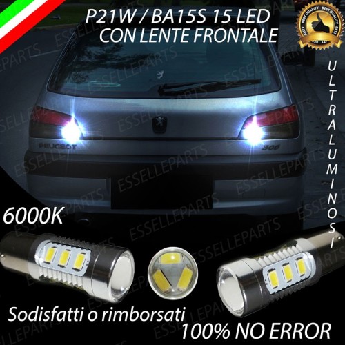 Luci Retromarcia 15 LED Peugeot 306 CON LENTE FRONTALE