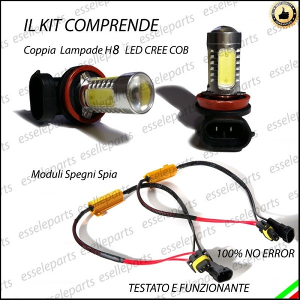 Luci Fendinebbia H8 LED 900 LUMEN VW POLO AW1